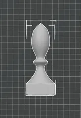 Decorative Fence Post - French-turned acorn-style (Round and Square Base)