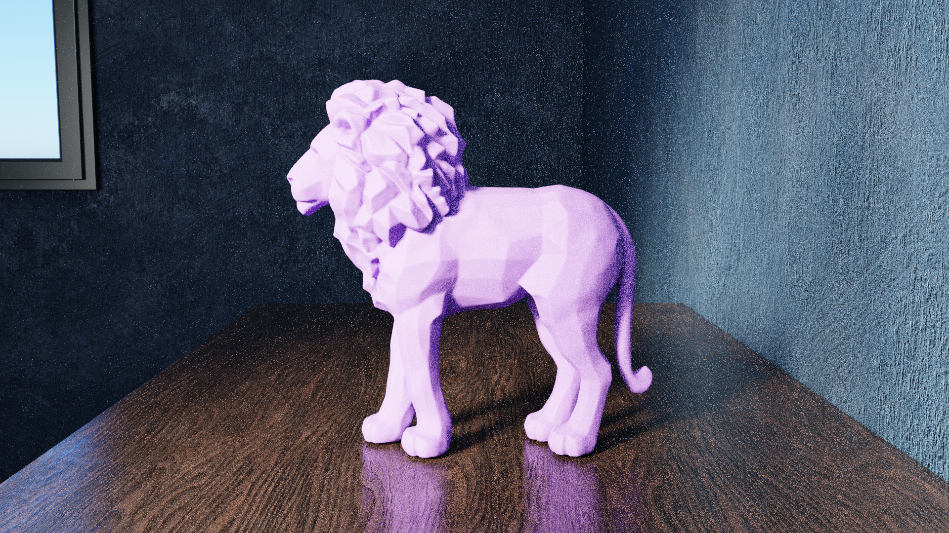 Low Poly Lion — thumbnail 5