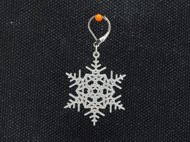 Earrings Snowflake 1