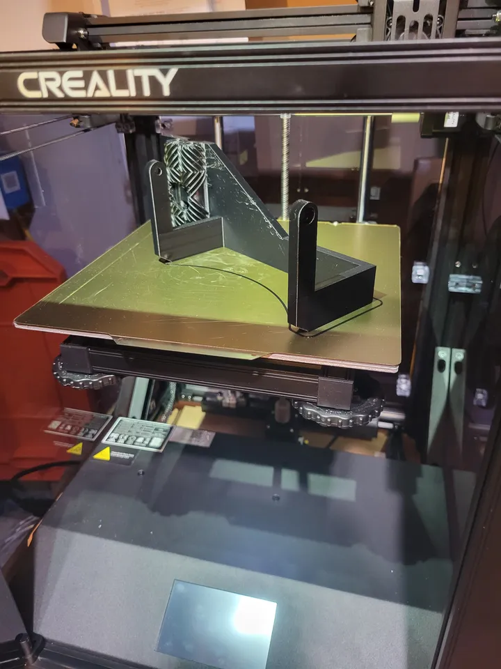 Ender 5 s1 Sonic Pad Hinged Mount (updated) by scooter_magavin