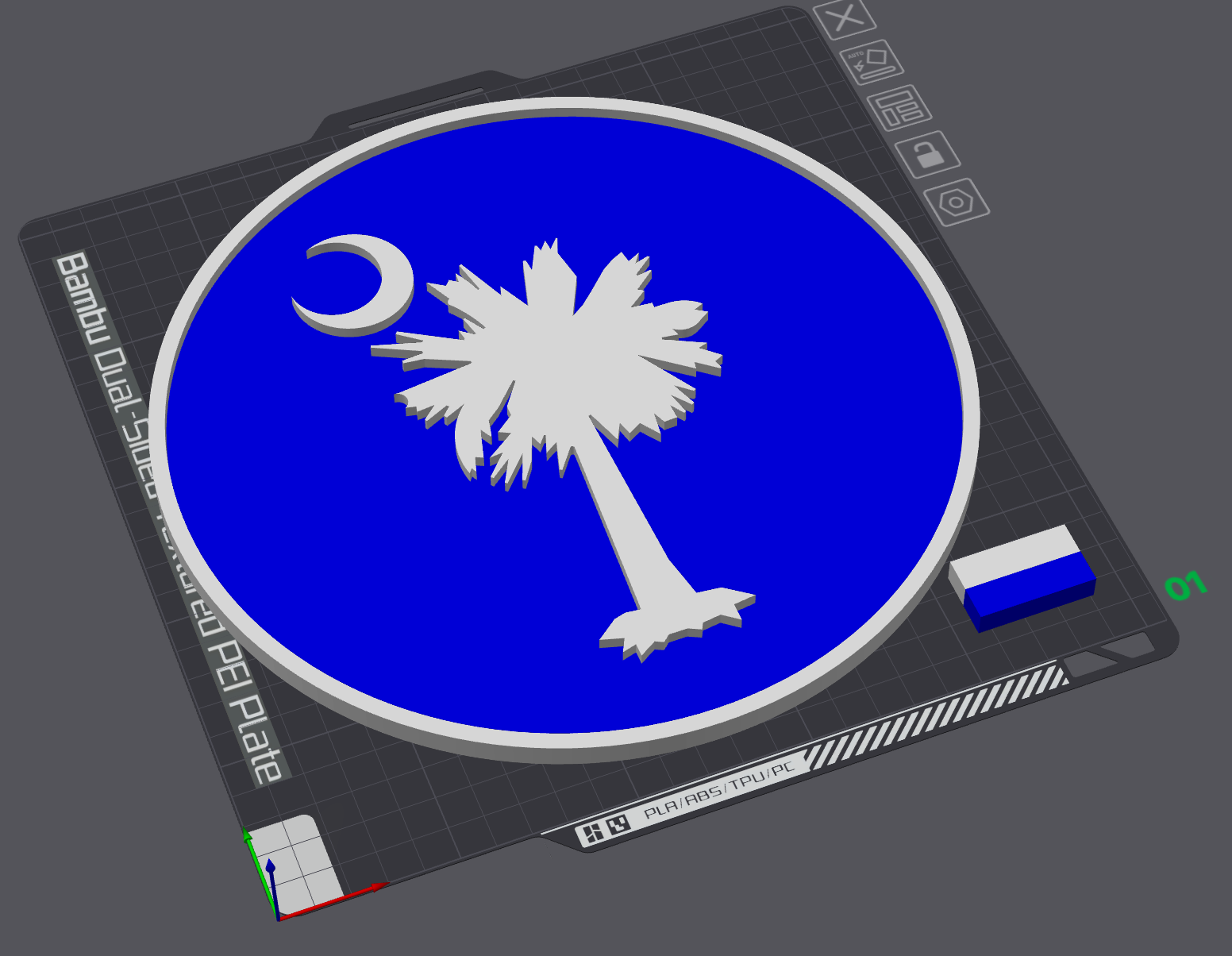 South Carolina Palmetto Tree By Secwayback Download Free Stl Model Printables Com