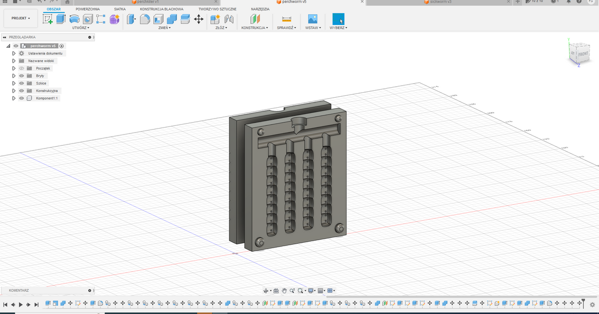 Perch worm Fishing UL by Filipeczek Download free STL model