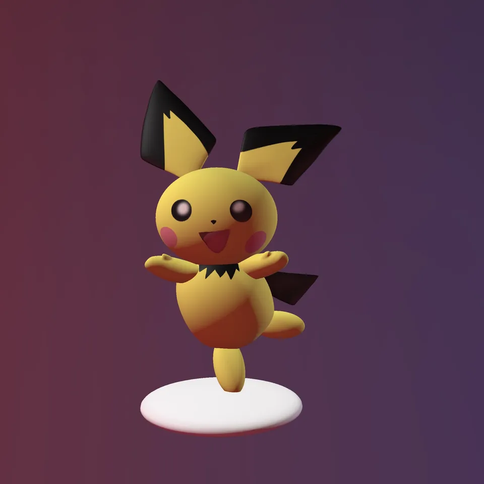 Pokemon Pichu by Uriel García | Download free STL model ...