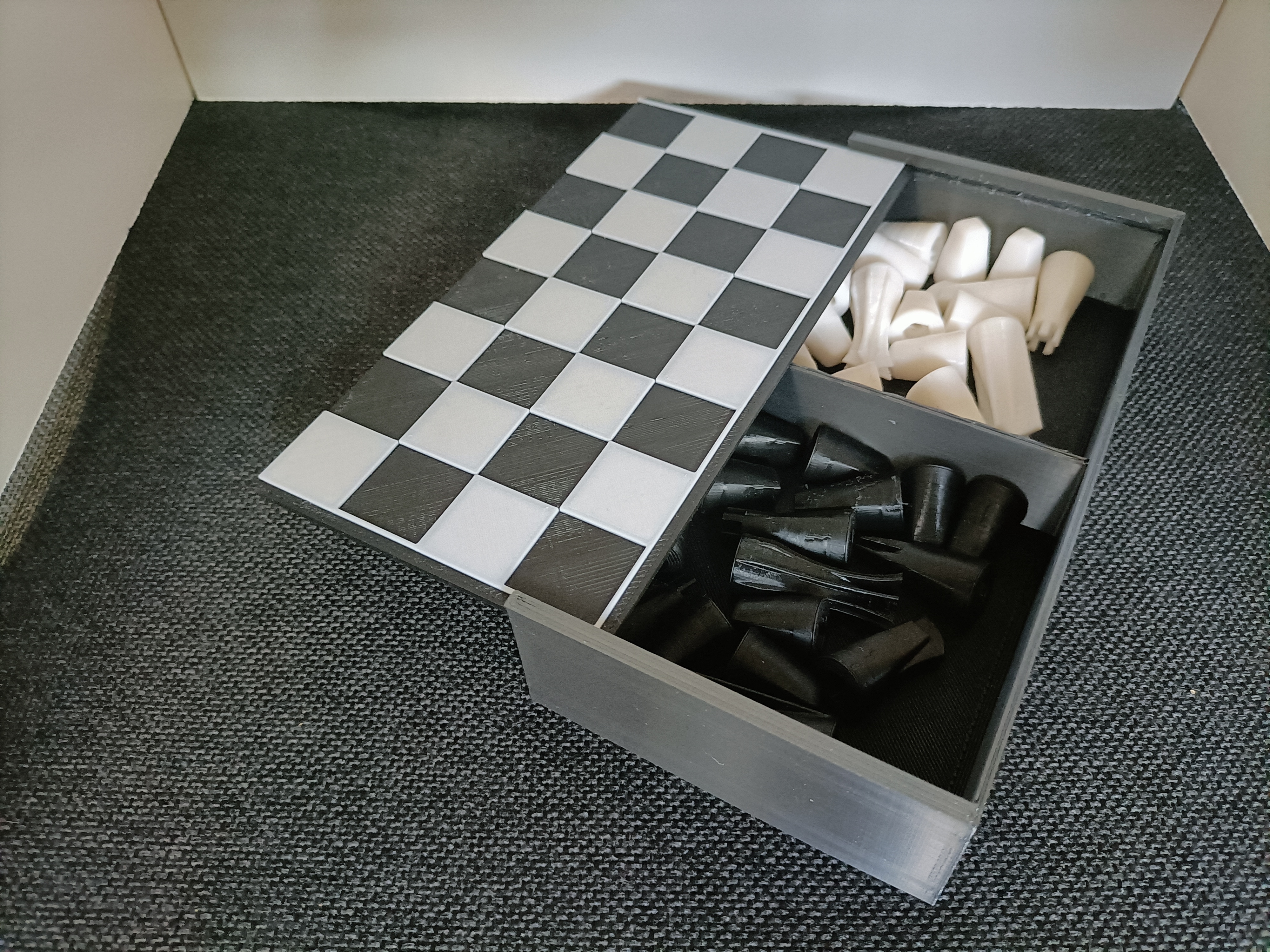 Tablero y caja para ajedrez