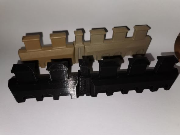 Discontinued Playmobil castle battlements