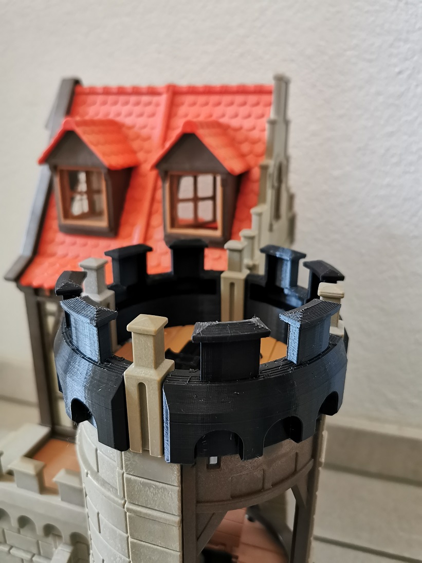 Playmobil castle rounded battlements