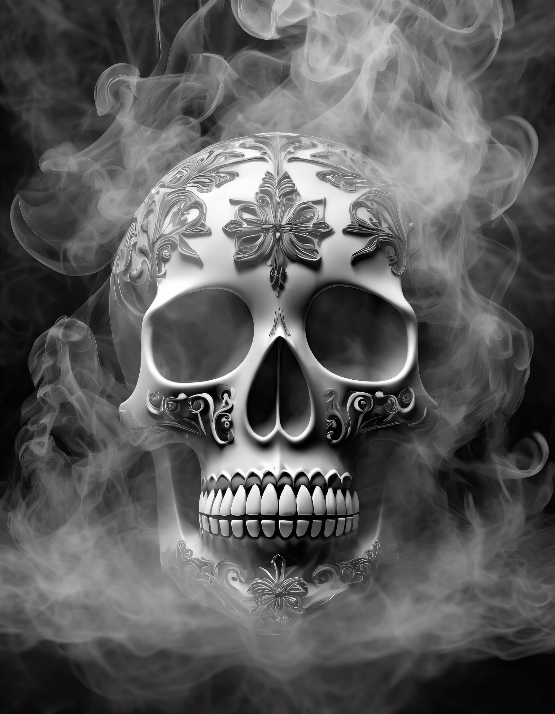 Smoky Sugar Skull - Hueforge