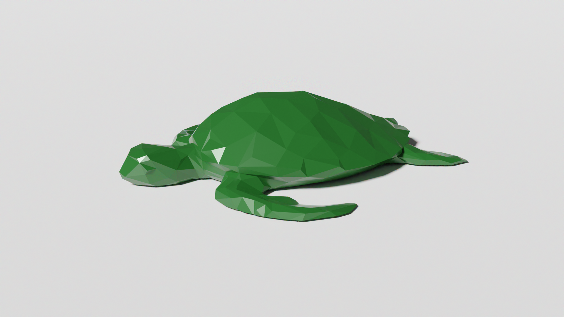 Low Poly Sea Turtle (No Supports)