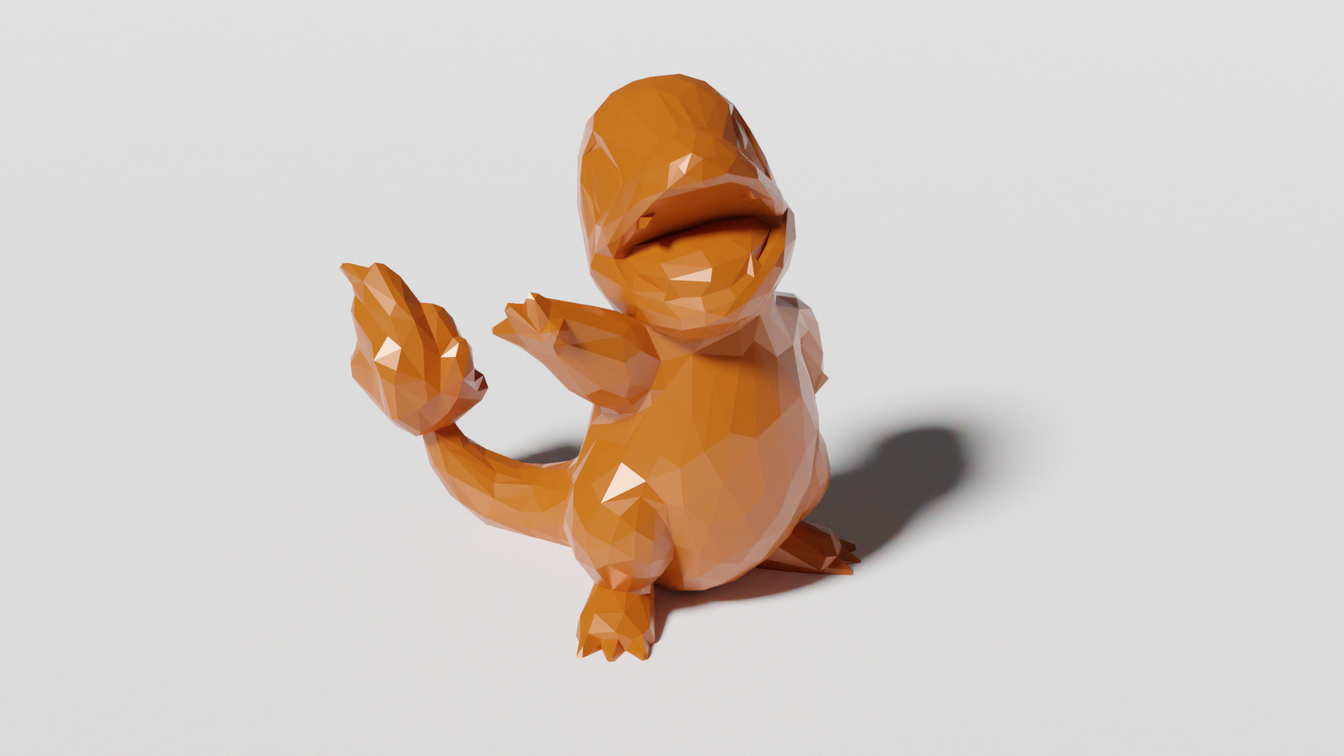 Low Poly Charmander (No Supports)