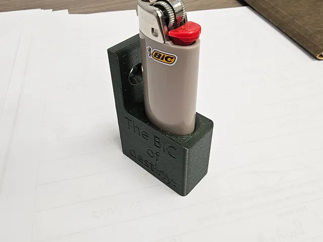 full sized bic lighter holder