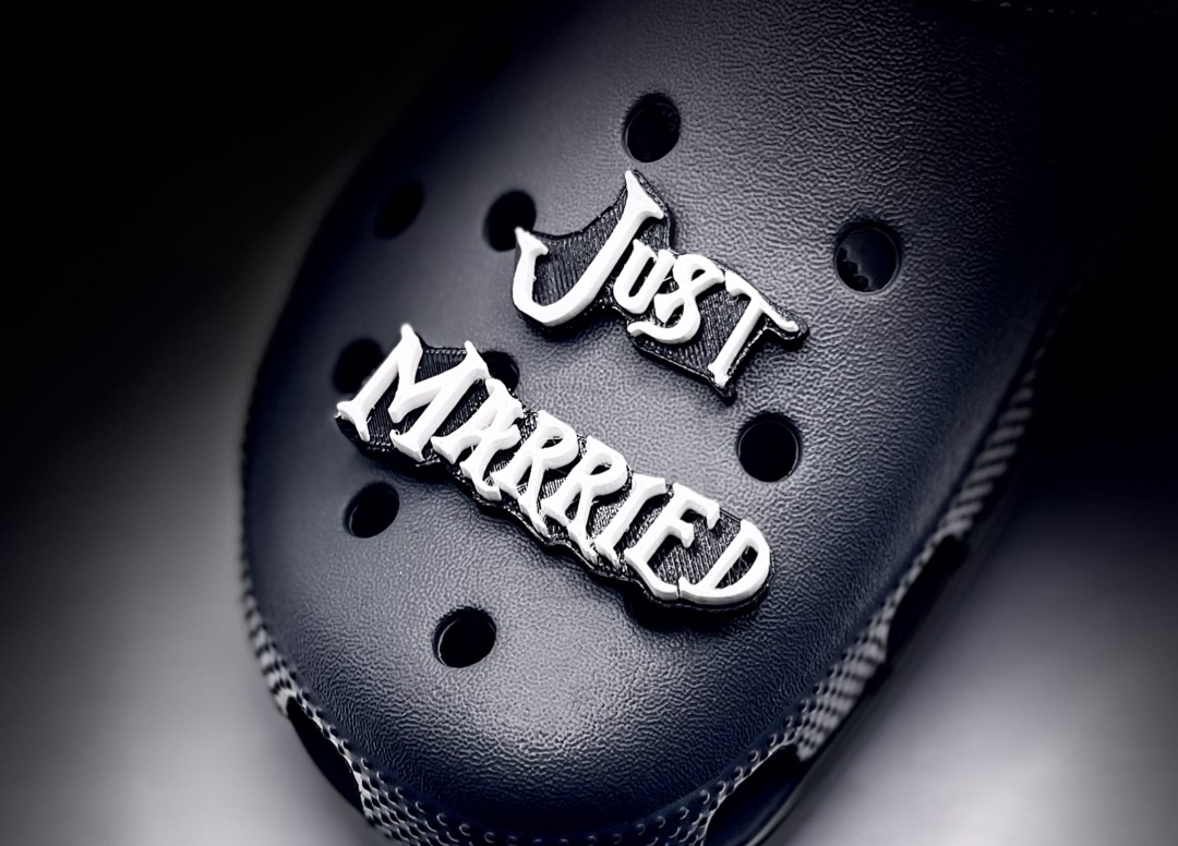 Just Married charm for Crocs
