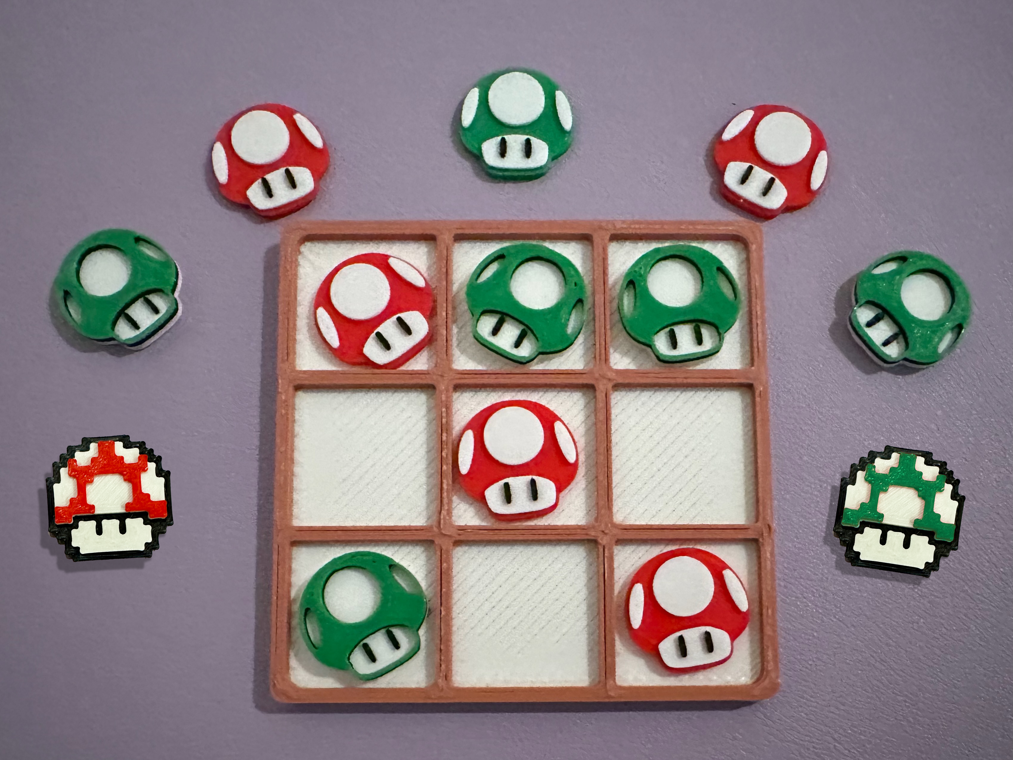 Mushroom Tic Tac Toe