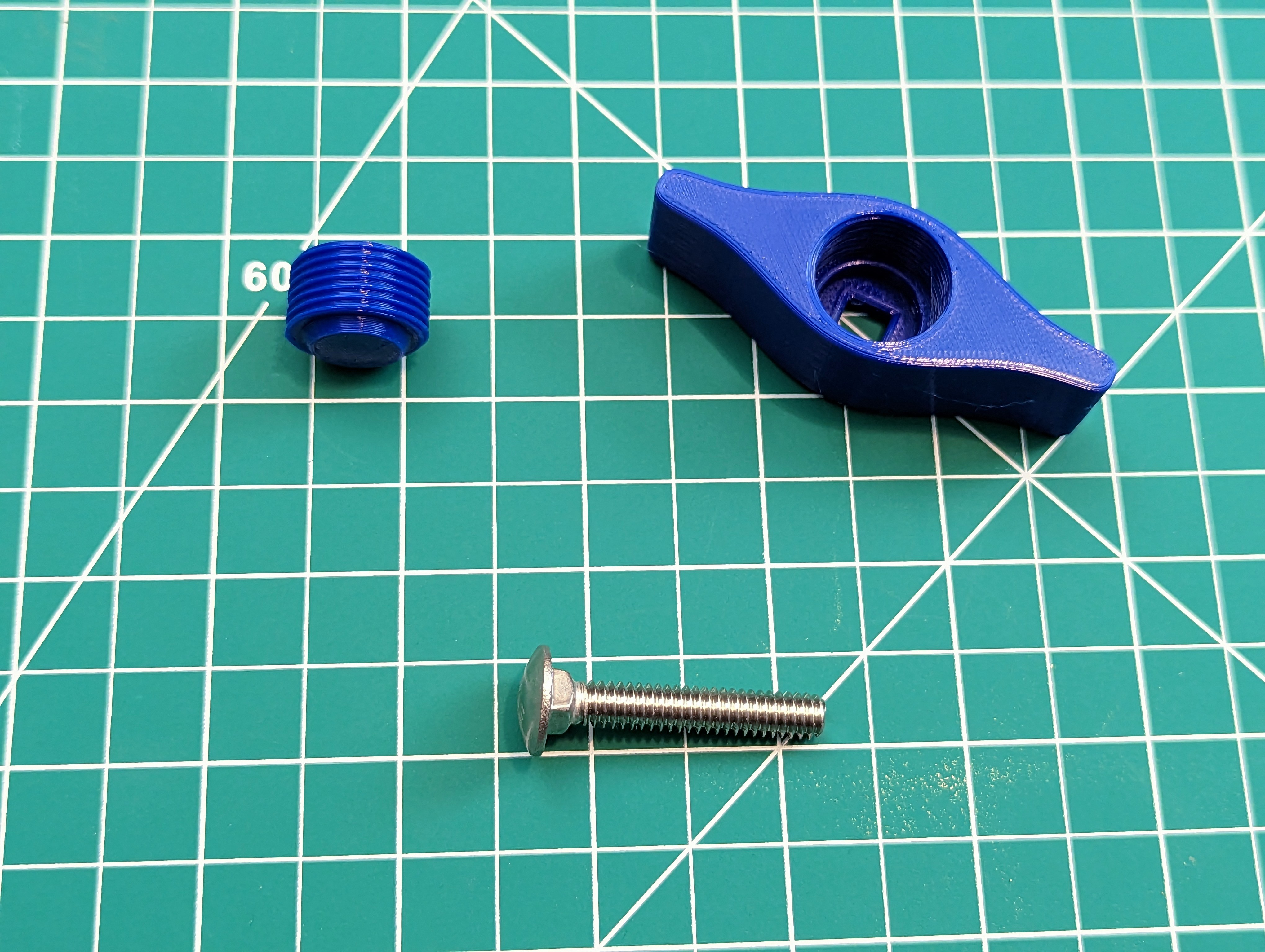 Handle for 1/4" Carriage Bolt by A_Str8 Download free STL model