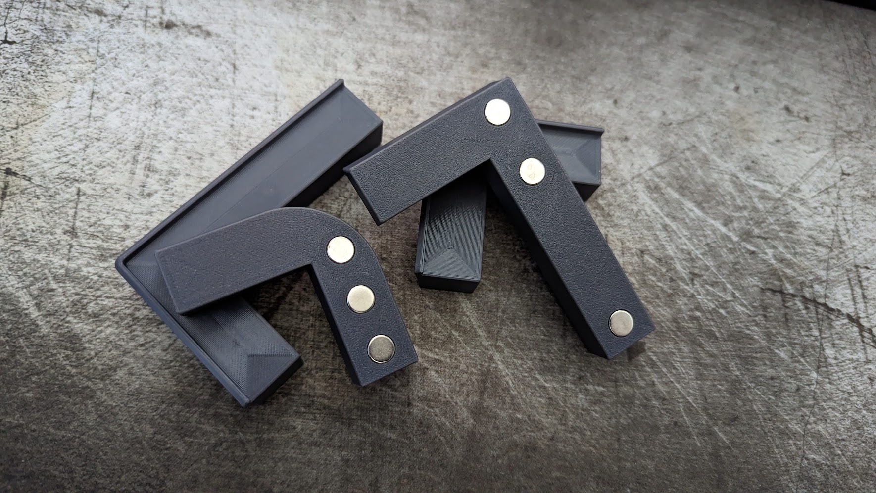 Bambu Lab X1C X1 - top glass spacers with magnets & longer for more glass support