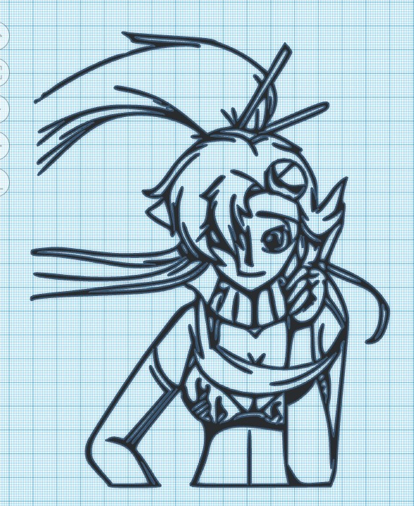 yokko gurren lagann wall art by Ogama Industries Download free STL