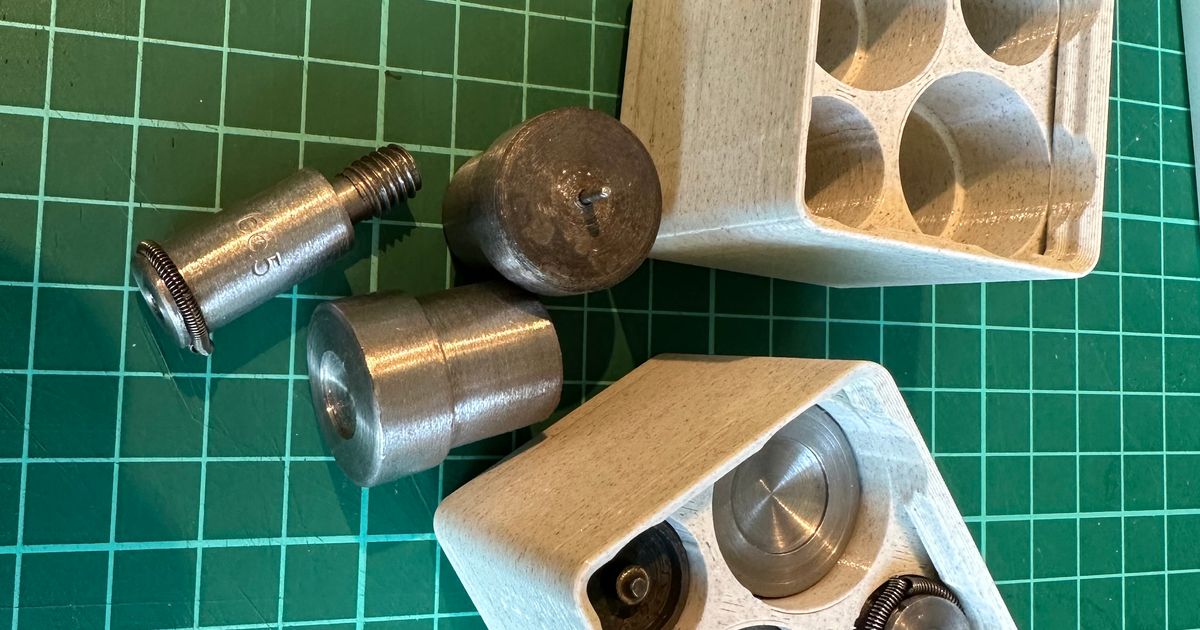 Gridfinity Snap Button Mold Holder by Johan Download free STL model