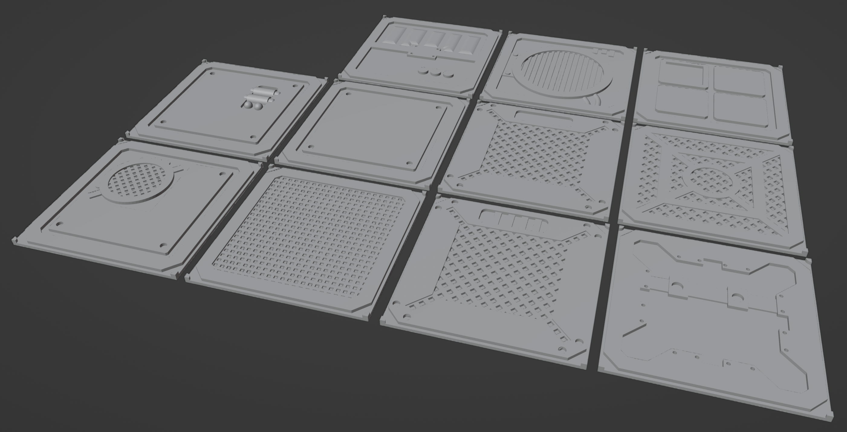 Basic Industrial Floor Tiles (11 Patterns)