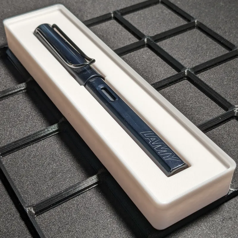 Gridfinity 1x4 simple pen holder by lionblaze3120, Download free STL model