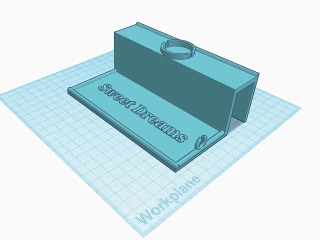 Bed shelf phone/watch stand