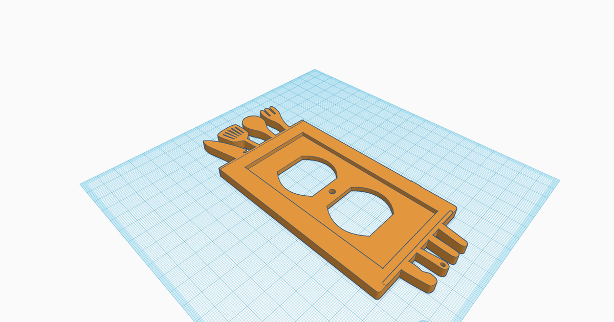 Wall socket cover for kitchen by carlostoymaker Download free STL