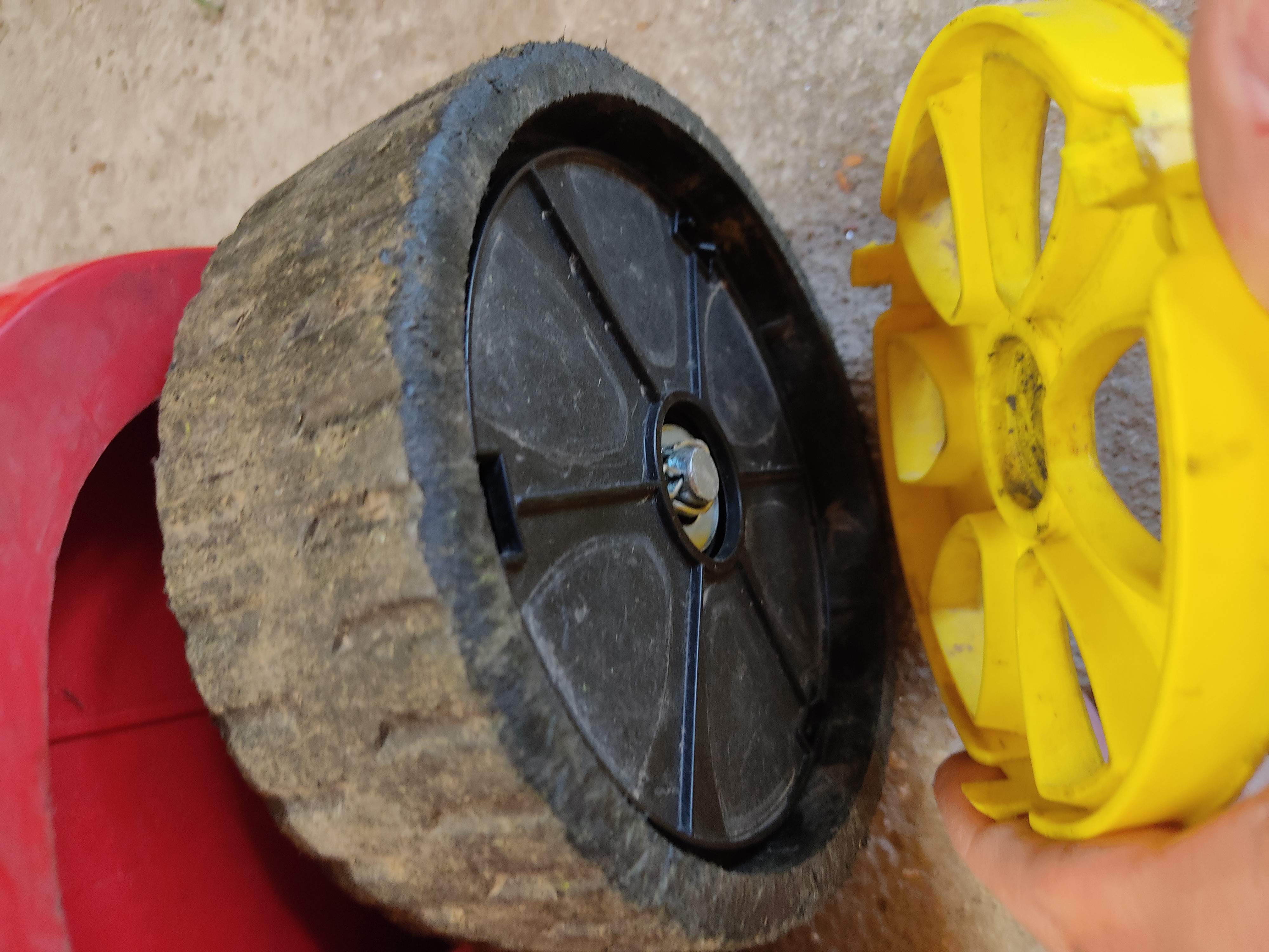 Repair plastic cheap lawn mower wheels