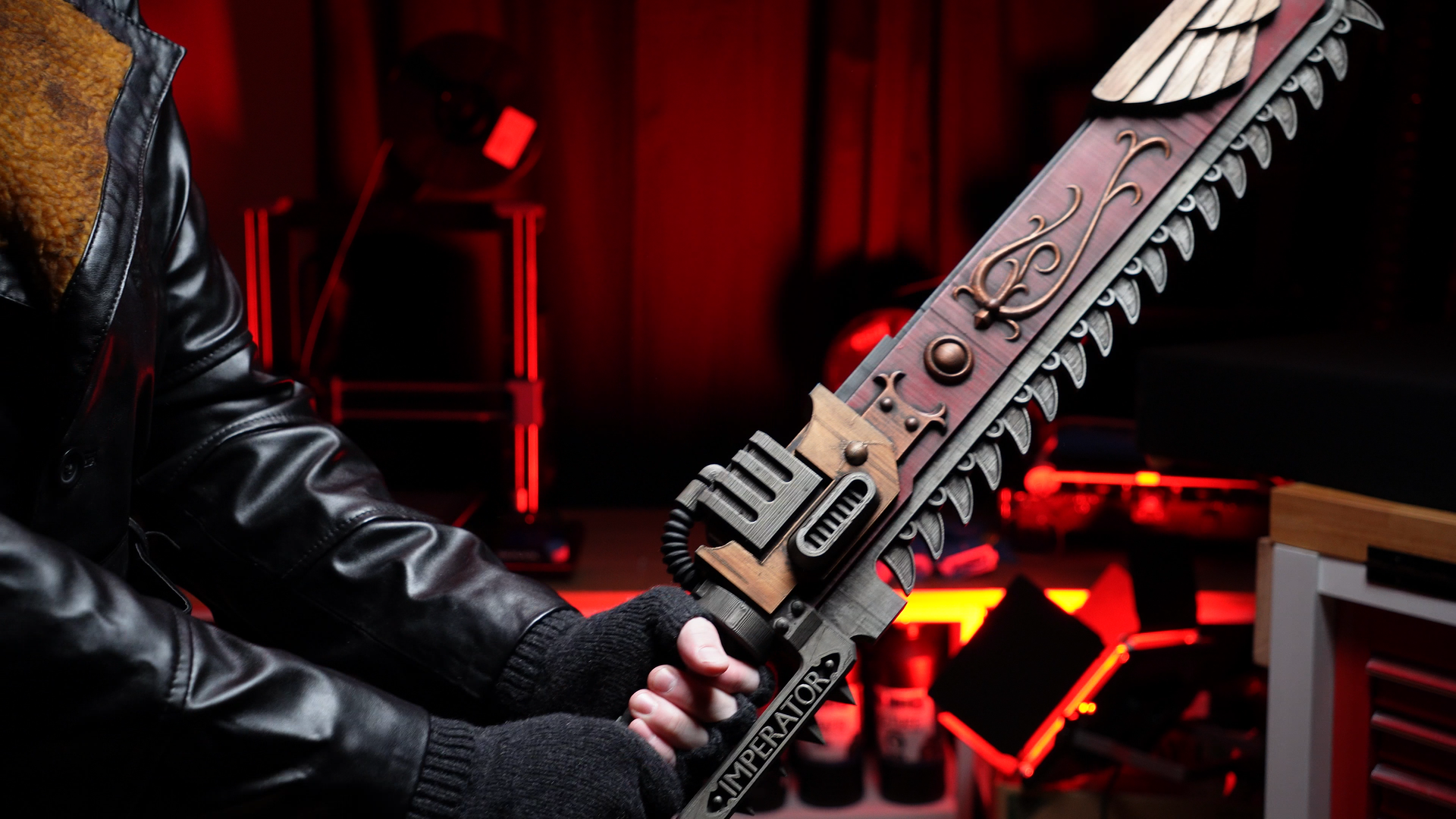 The Teeth of Terra by Cornivius - Multipart Chainsword Prop REMIX