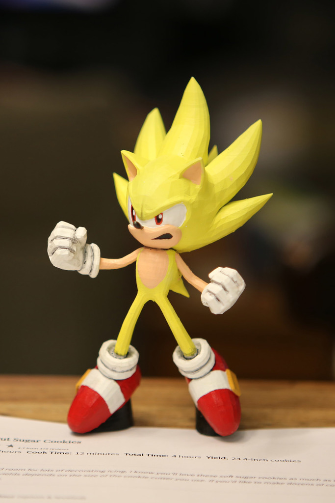 Super Sonic (Smash Bros Wii U) without base/emeralds