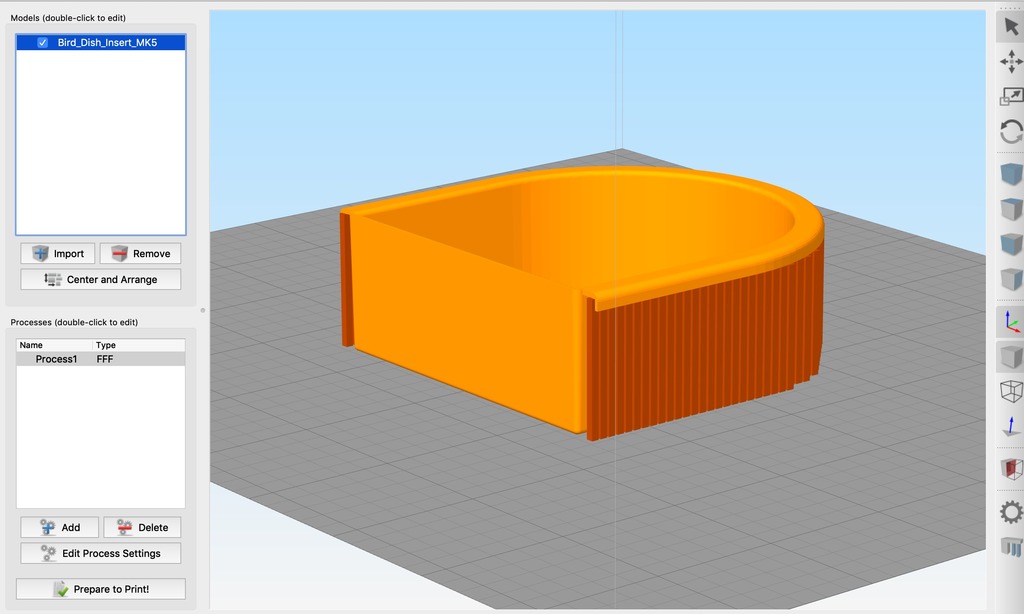 Miniatura 8 do modelo 3D Parakeet Feeder Tray Insert