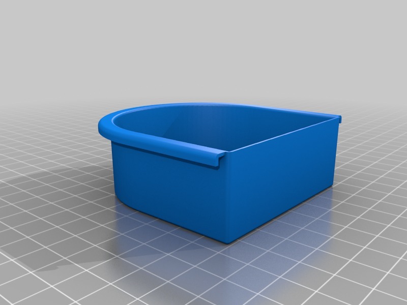 Miniatura 6 do modelo 3D Parakeet Feeder Tray Insert