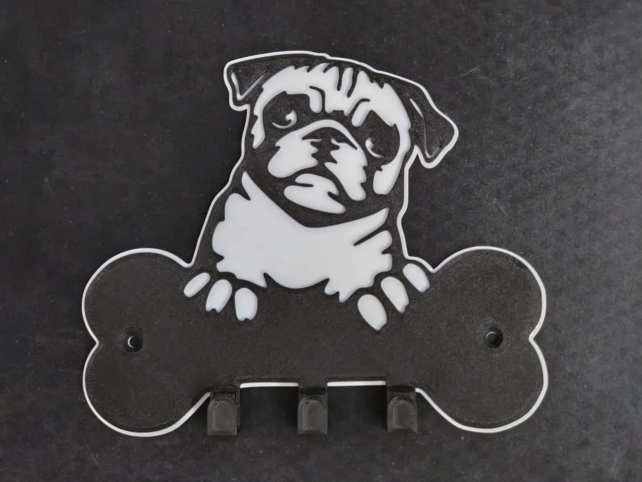 Pug hot sale key holder