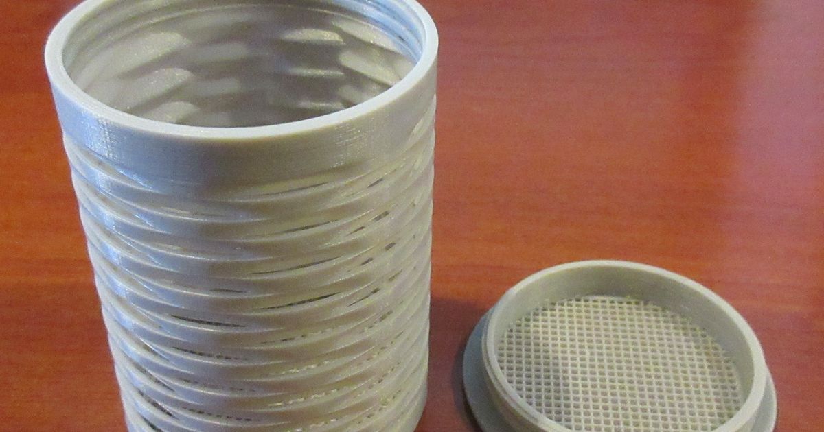 Filament spool desiccant cylinder V3 by BTuck Download free STL model