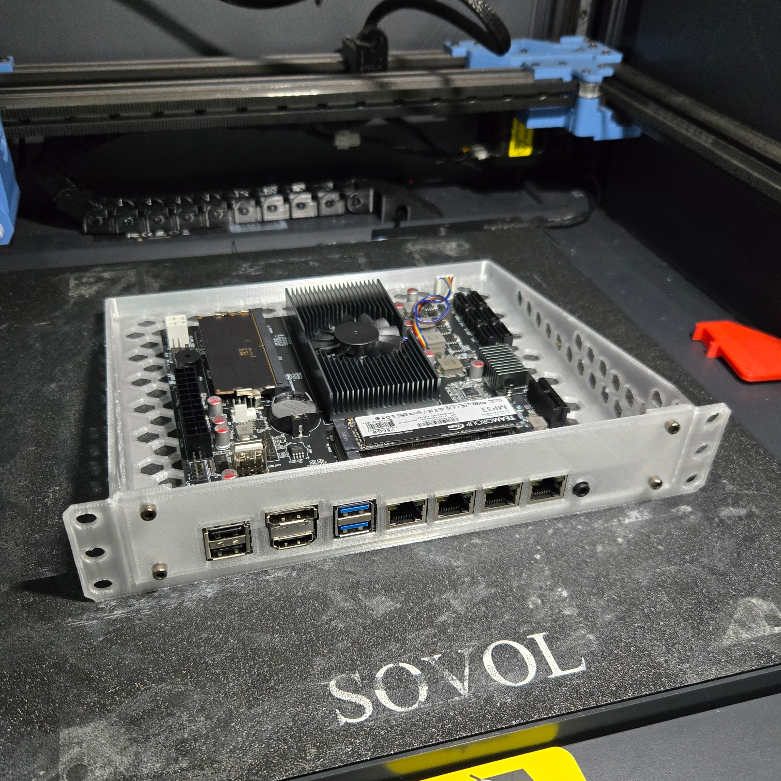 Mini-ITX 10-inch rack 1U shelf
