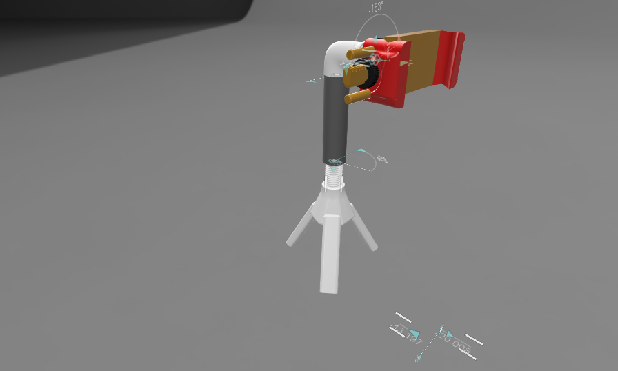 Adjustable Phone holder, with MANY! hinges.
