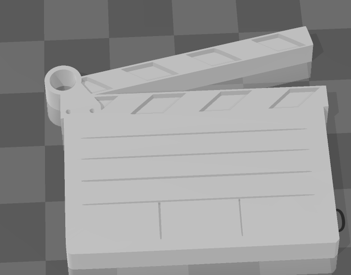 Clapperboard Keychain
