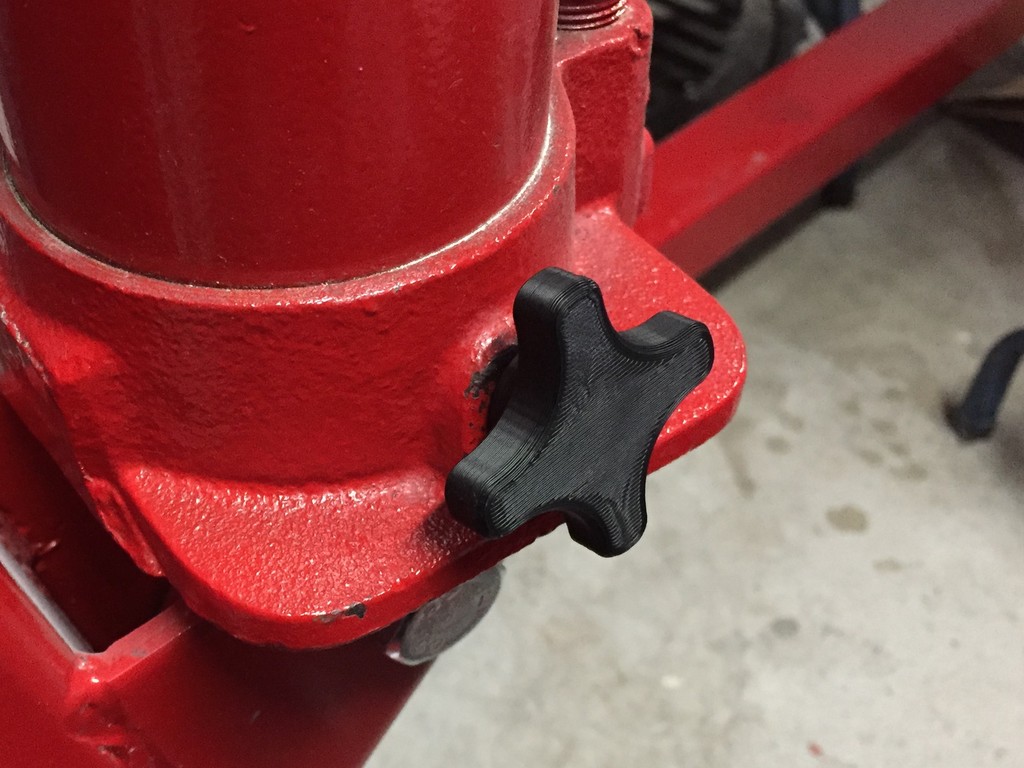 Bottle Jack Valve Knob by MazaaFIN Download free STL model