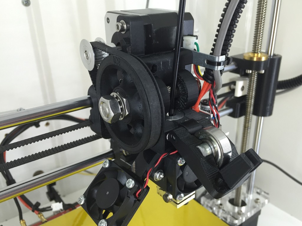 E3D v6 Belt Driven Extruder (3mm / 1.75mm) for Prusa i3 by MazaaFIN