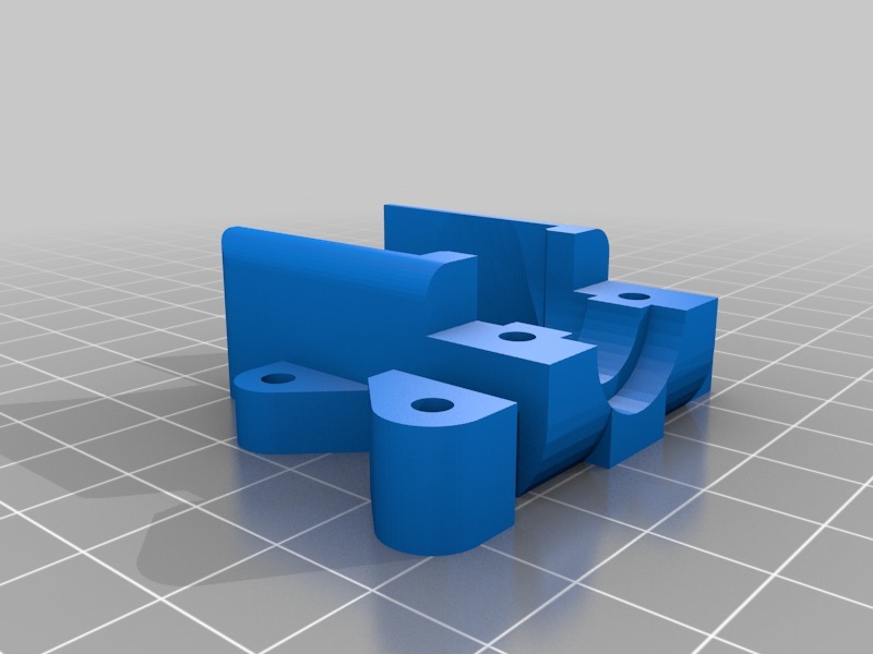 E3D v6 Belt Driven Extruder (3mm / 1.75mm) for Prusa i3 by MazaaFIN