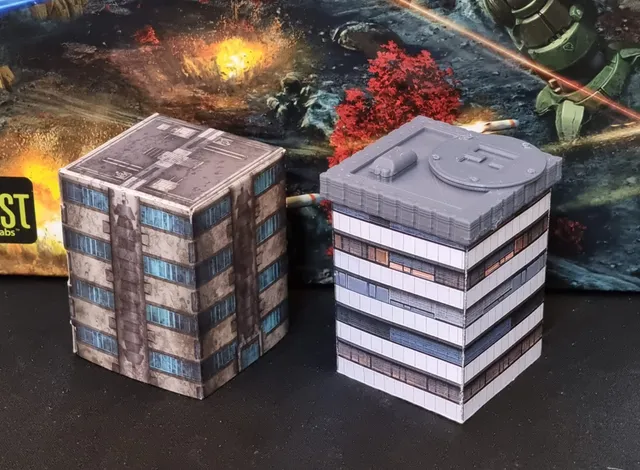 Battletech Alpha Strike concept 3D/Paper building