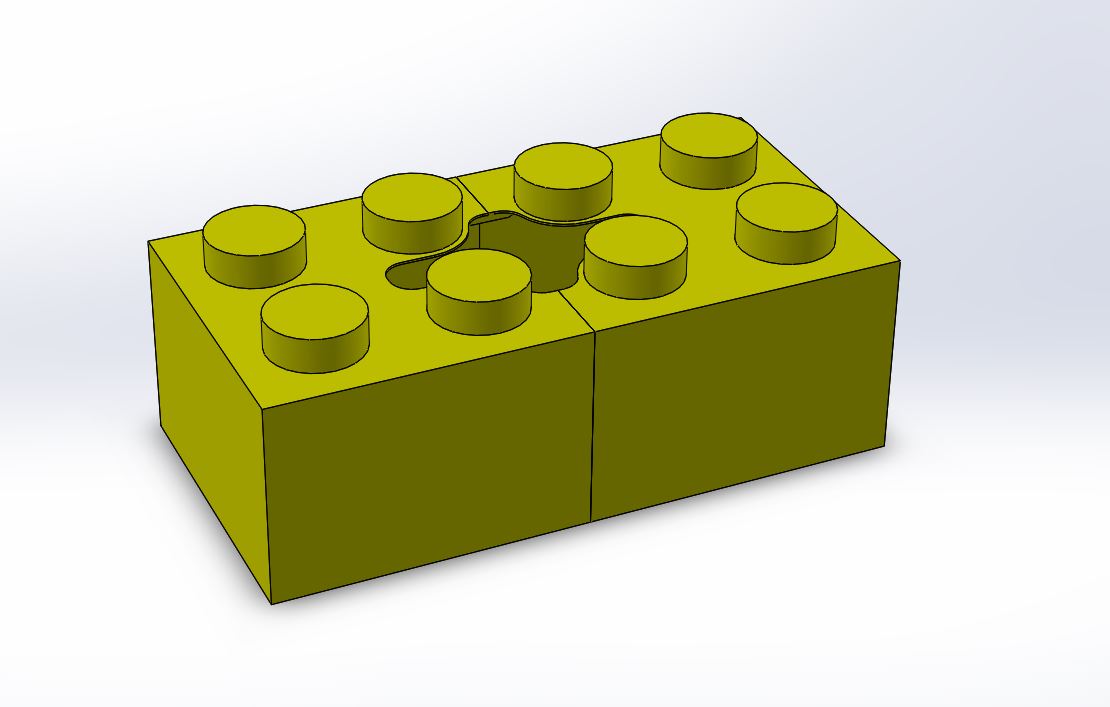 Building brick tissue dispenser