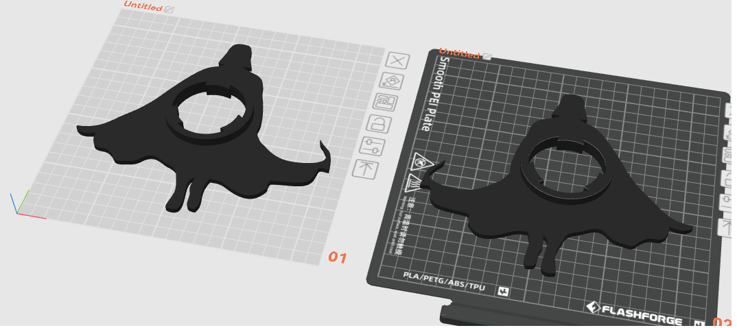 Darth Vader AD5X spool adapter design 3