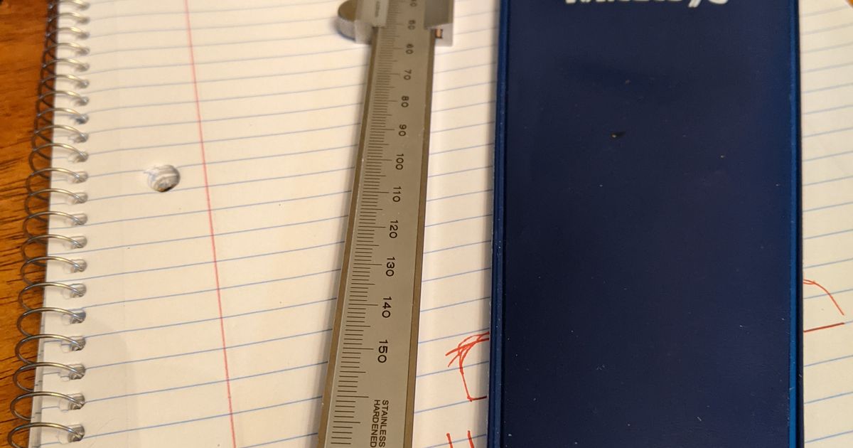 Caliper depth foot for Mitutoyo manual caliper by Dan Rogers Download