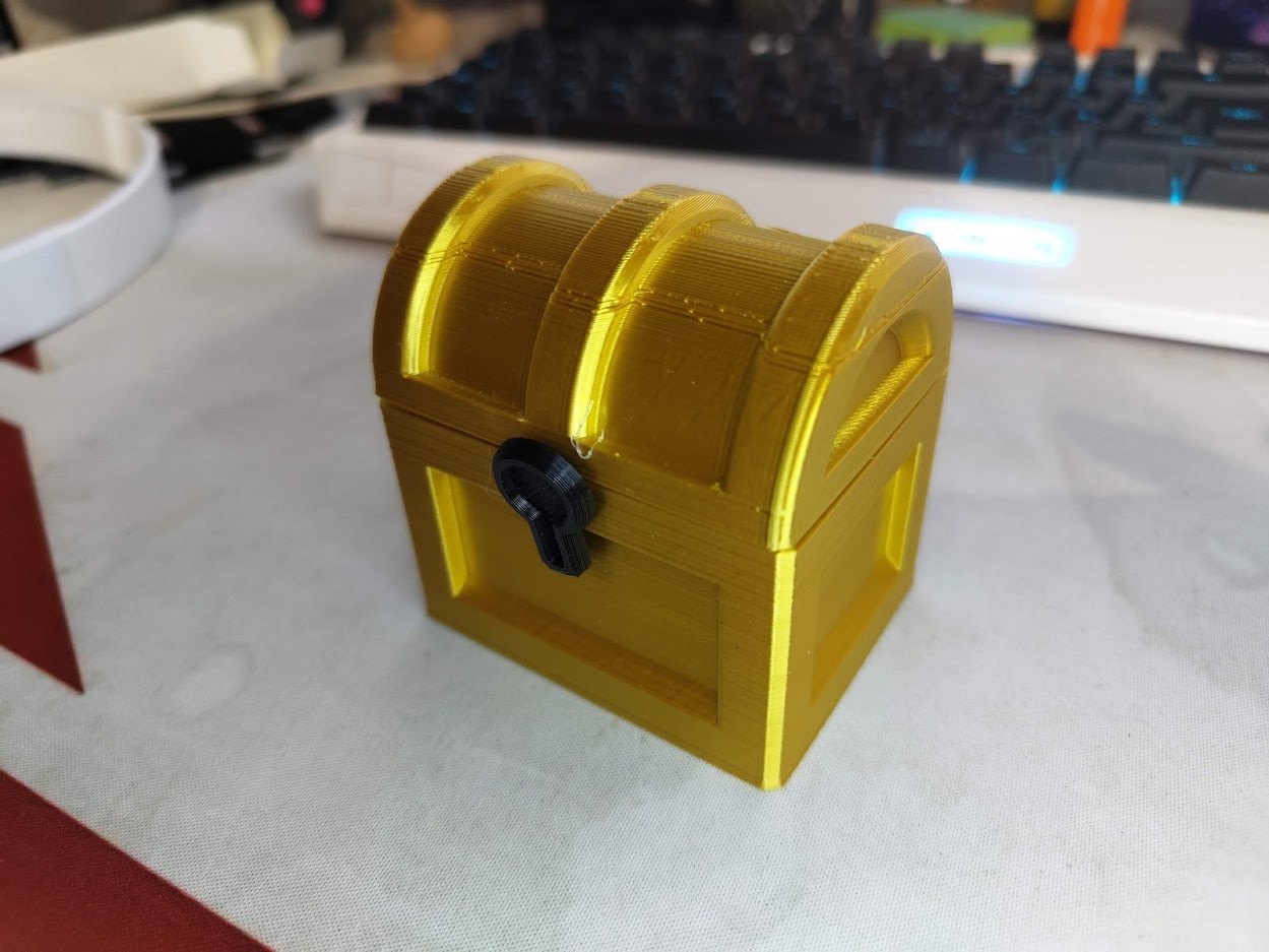 The Binding Of Isaac Four Souls Token Box Golden Chest by SethPDA