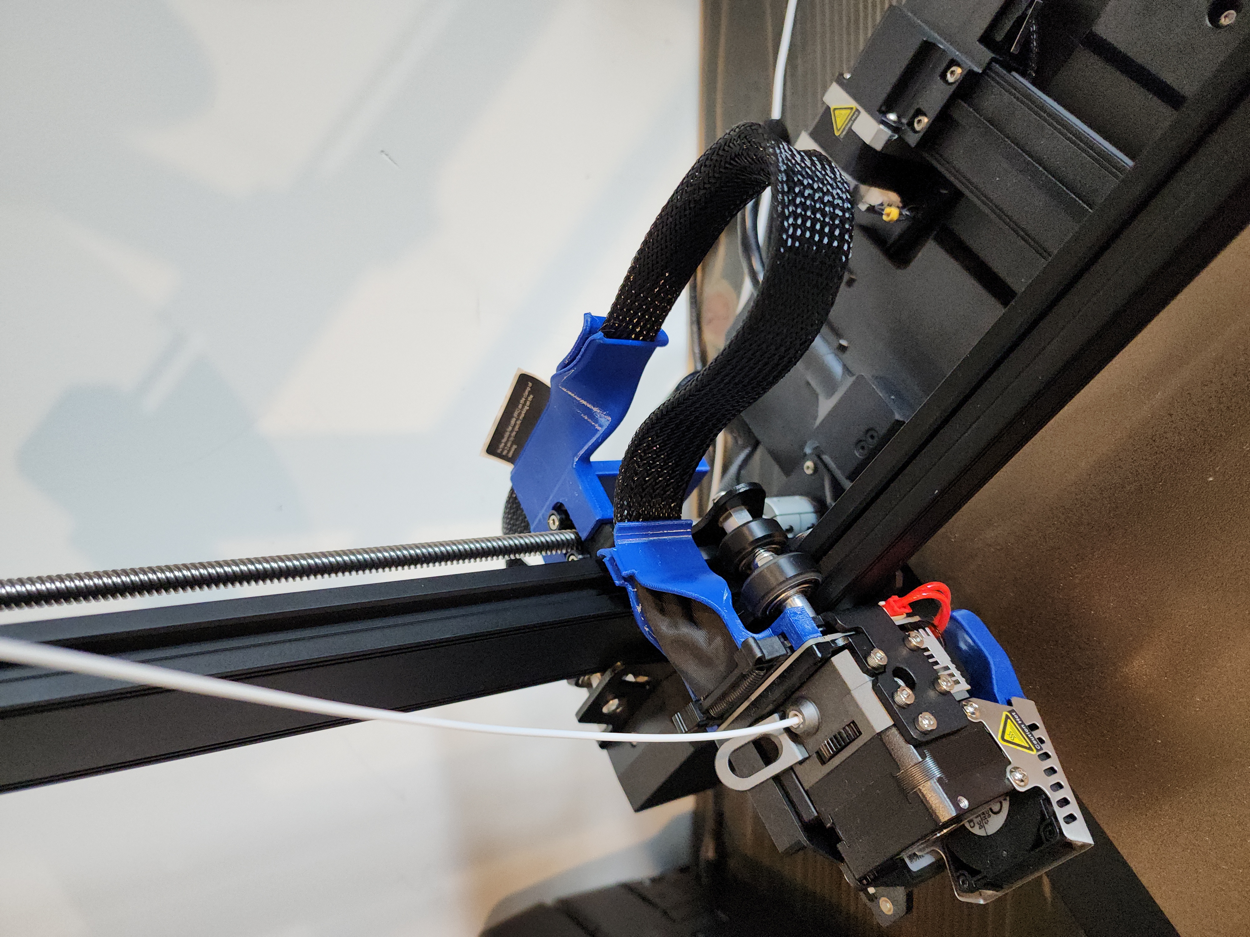 Ender 3 S1 Pro Ribbon Cable Support - Complete From Extruder to Base - Low Profile