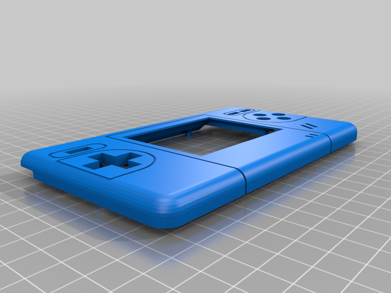 Gameboy Macro XL Flat 4 Button Face Plate by Kevinwulf | Download free ...