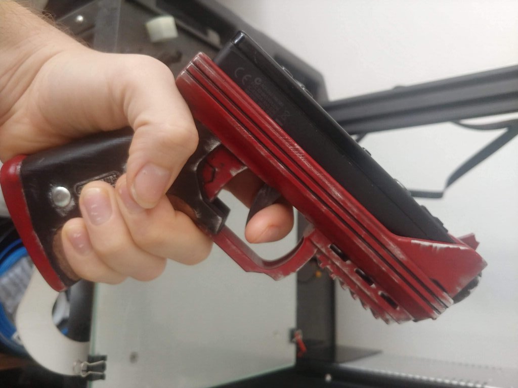 Cooler WiiMote Gun by Kevinwulf Download free STL model