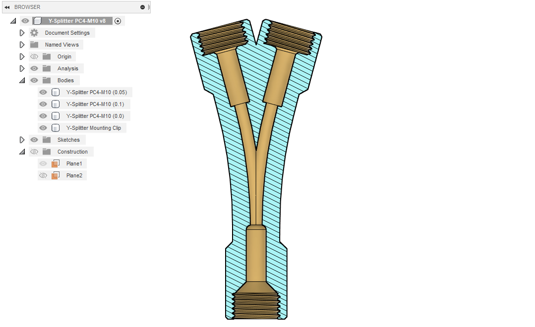 Y-Splitter for the Bambu Lab X1C AMS by Ed Johnson | Download free STL ...