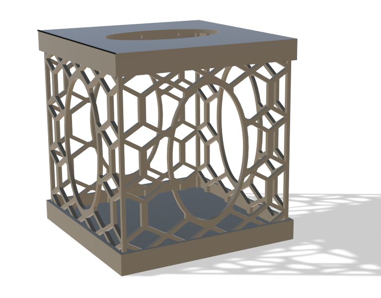 Simple Hexagon Tissue Box