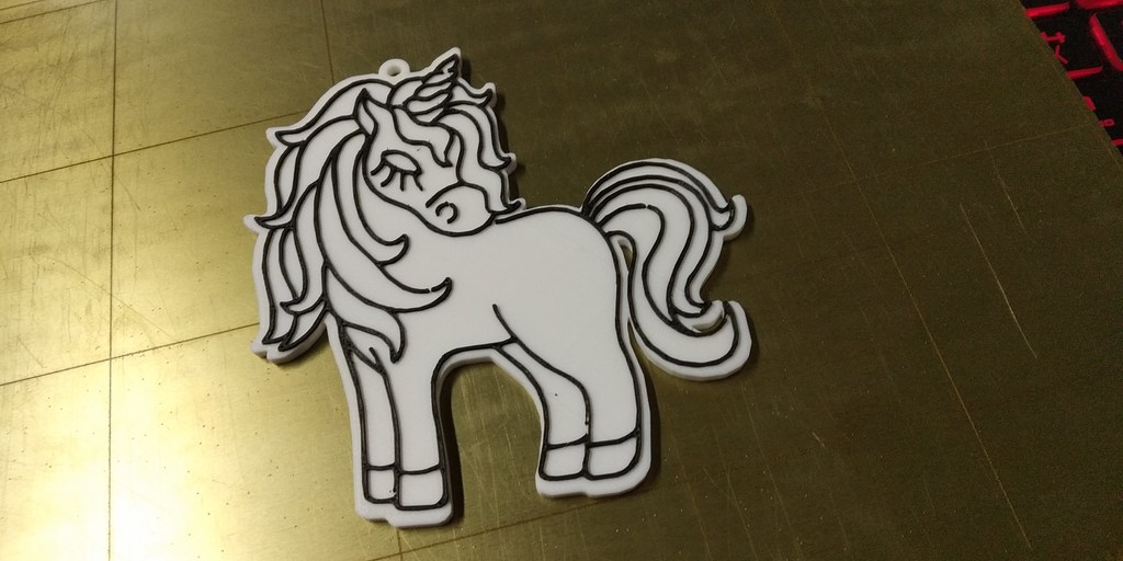 Unicorn keychain by medvjed | Download free STL model | Printables.com