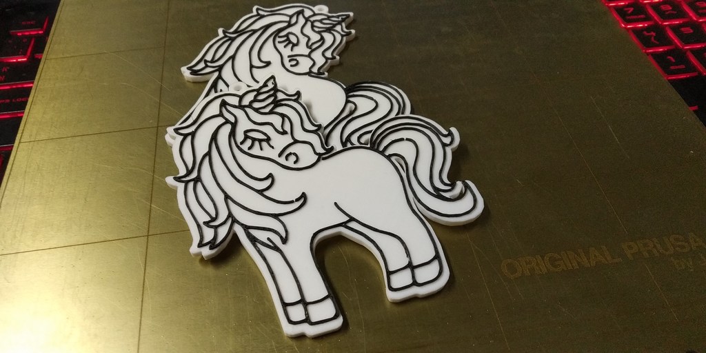 Miniatura 3 do modelo 3D Unicorn keychain