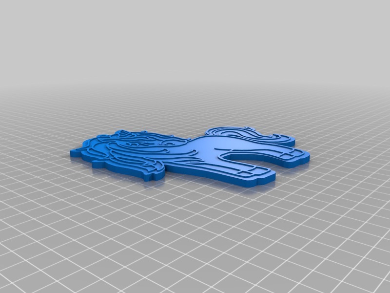 Miniatura 5 do modelo 3D Unicorn keychain